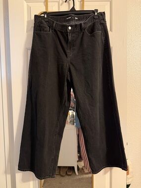 Old Navy Black Wow Baggy Wide-Leg Jeans